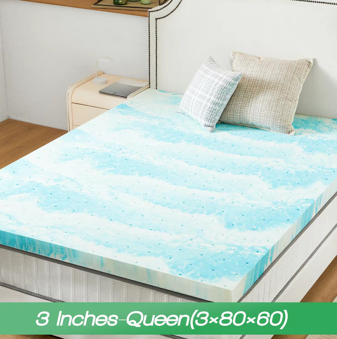 SleepHaven™ Cooling Gel Memory Foam Mattress Topper